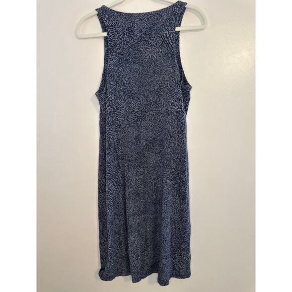 Athleta Santorini Blue Racerback Thera Print Sleeveless Tank Dress Medium - Picture 2 of 8